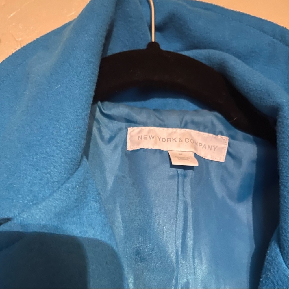 Blue woman’s pea coat. New York & company - Picture 4 of 4